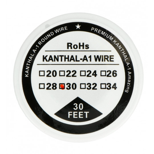 Дріт опору Kanthal A1 0,25 мм 23,3 Ом/м - 9,1 м