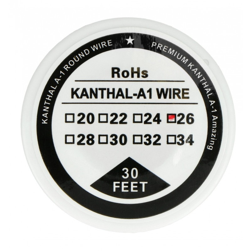 Drut oporowy Kanthal A1 0,40mm 12Ω/m - 9,1m