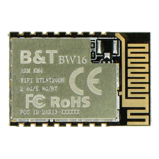 Двухдиапазонный коммуникационный модуль Realtek RTL8720DN — Wi-Fi 2,4 ГГц/5 ГГц и Bluetooth 5.0.