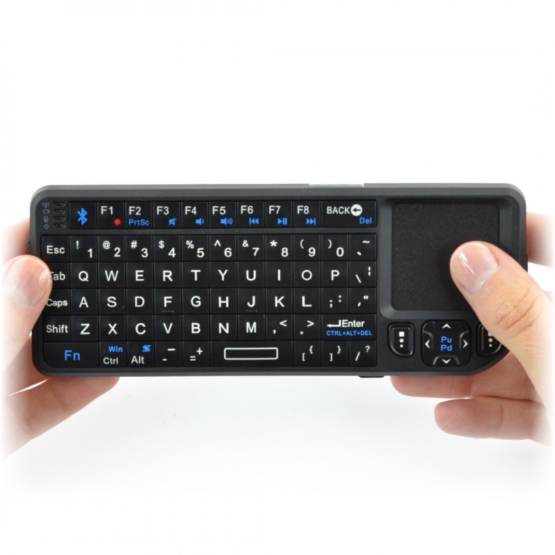 Klawiatura bezprzewodowa Ultra Mini keyboard - klawiatura + touchpad + wskaźnik - Bluetooth