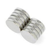 Magnes neodymowy okrągły N35/Ni 20x3mm - 10szt.