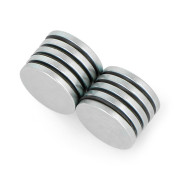 Magnes neodymowy okrągły N35/Zn 18x2mm - 10szt.