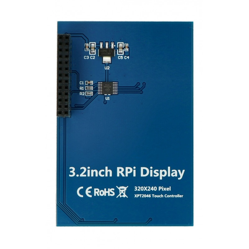 Moduł wyświetlacza dotykowego LCD TFT 3,2'' 320x240 dla Raspberry Pi A, B, A+, B+, 2B, 3B, 3B+
