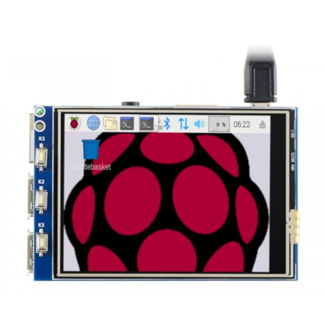 Moduł wyświetlacza dotykowego LCD TFT 3,2'' 320x240 dla Raspberry Pi A, B, A+, B+, 2B, 3B, 3B+