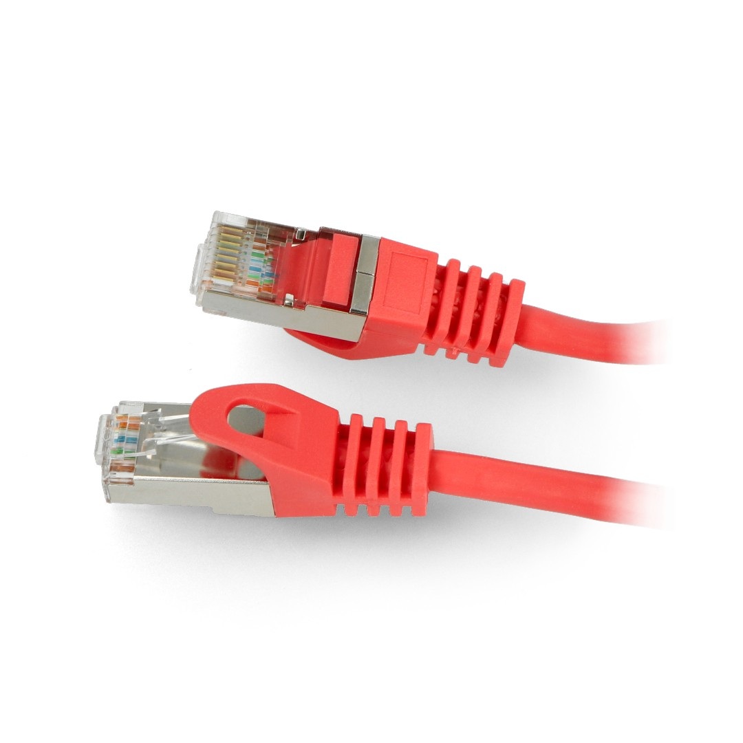Przewód sieciowy Lanberg Ethernet Patchcord FTP 5e 50m - czerwony
