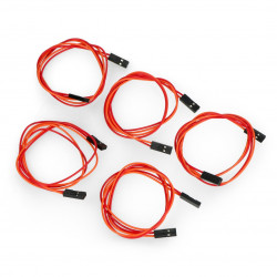 Przewód z wtyczkami żeńską 2 pin raster 2,54 mm - 40 cm