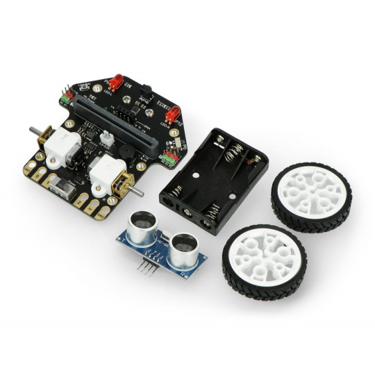 micro:Maqueen с фронтальным погрузчиком — роботизированная платформа для micro:bit — DFRobot ROB0156-L-1