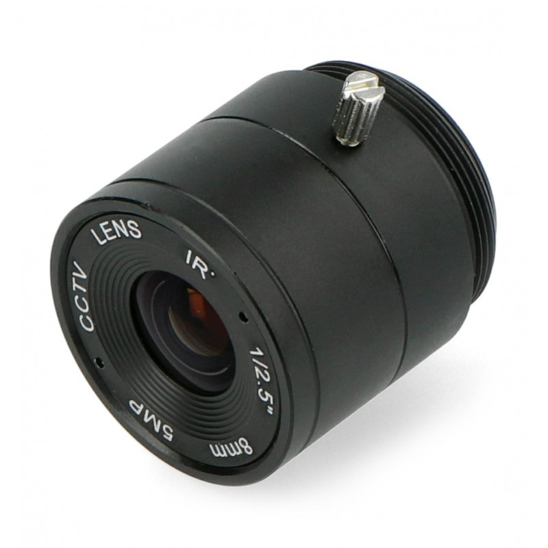 Obiektyw CS Mount 8mm z manualnym fokusem - do kamery Raspberry Pi - Arducam LN038