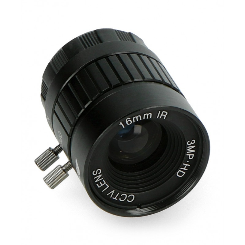 Obiektyw CS Mount 16mm z manualnym fokusem - do kamery Raspberry Pi - Arducam LN050