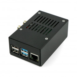 Obudowa do HiFiBerry DAC+ RCA/ADC i Raspberry Pi 4B czarna