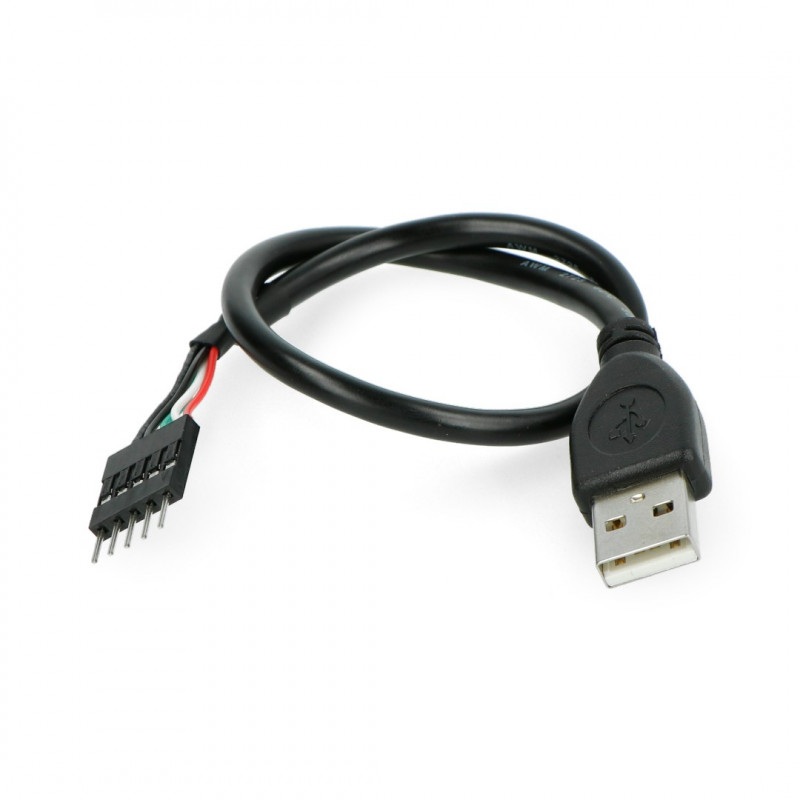 Przewód USB A z wtykiem 1x5 - 0,3 m