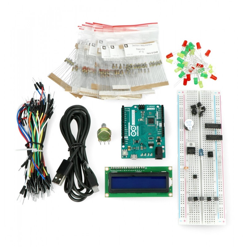 StarterKit Elektro Przewodnik - z modułem Arduino Leonardo + box