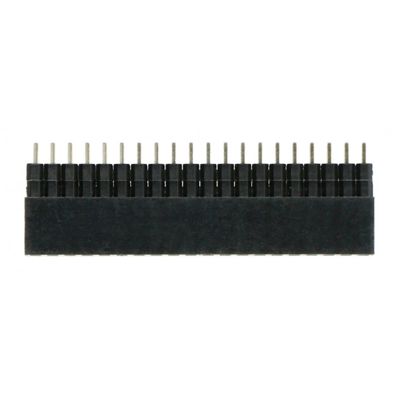 Gniazdo żeńskie 2x20 raster 2,54mm dla Raspberry Pi 3/2/B+ wysokie, piny 3mm