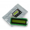 Wyświetlacz LCD 2x16 znaków zielony ze złączami Wyświetlacz LCD 2x16 znaków zielony ze złączami - zdjęcie 2