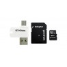 Goodram All in One -  karta pamięci micro SD / SDHC 64GB klasa 10 + adapter + czytnik OTG - zdjęcie 2