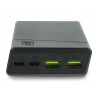 Mobilna Bateria PowerBank Green Cell PowerPlay20 20000mAh 2x USB Ultra Charge oraz 2x USB C - czarny - zdjęcie 4