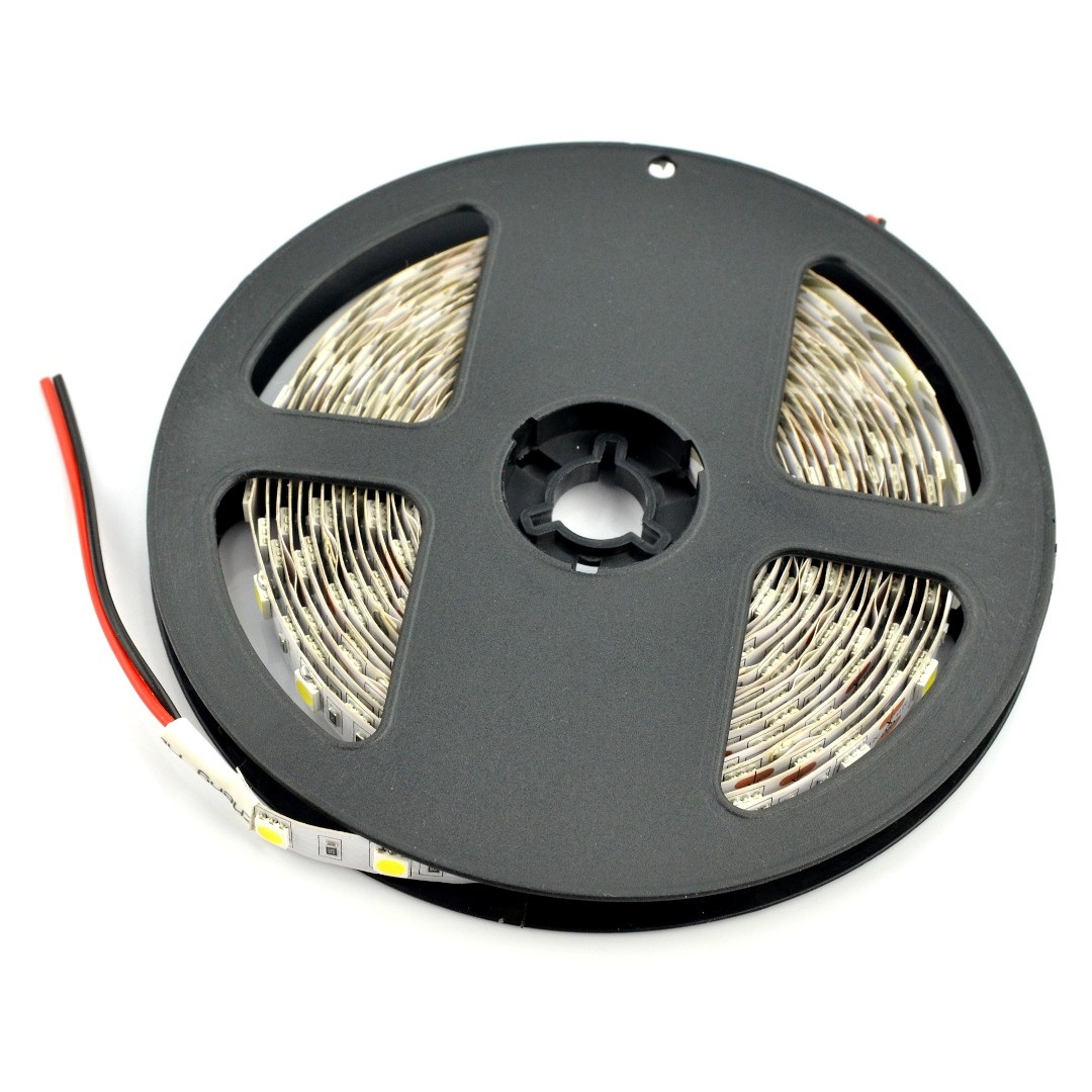 Pasek LED SMD5050 IP44 14,4W, 60 diod/m, 10mm, barwa zimna - 5m