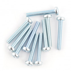 Śrubki M3 długość: 20mm, nacięcie krzyżakowe - 100 szt.