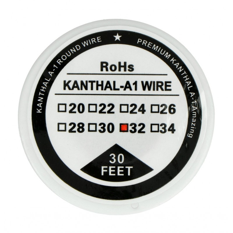 Drut oporowy Kanthal A1 0,20mm 44,7Ω/m - 9,1m