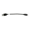 Kabel USB 2.0 Hi-Speed microUSB 0,15 m, Czarny - zdjęcie 2