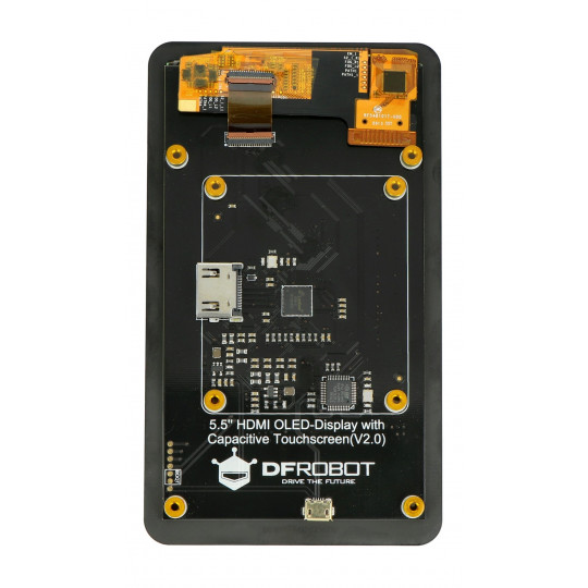 OLED 5,5-дюймовий ємнісний сенсорний екран 1920x1080 пікселів HDMI+USB - для Raspberry Pi 4B та LattePanda Alpha/Delta - DFRobot D