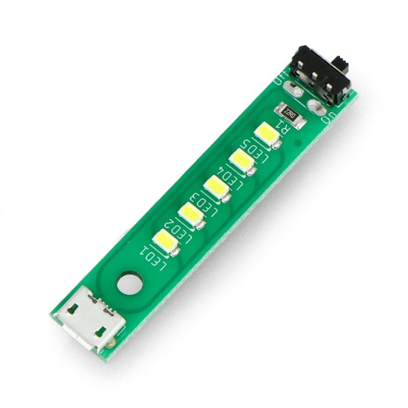 Kitronik USB LED strip with power switch