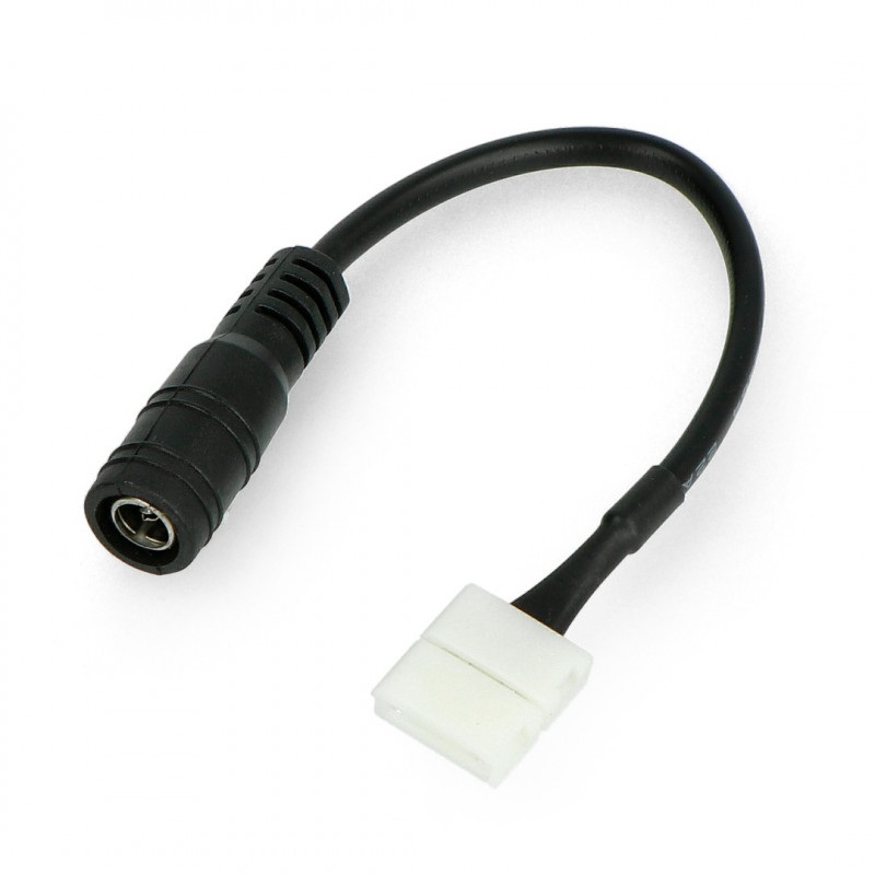 Konektor do taśm i pasków LED 10mm 2 pin - DC 5,5/2,1mm