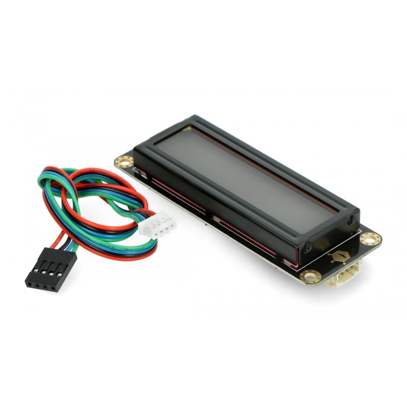 Wyświetlacz LCD 2x16 znaków RGB - Arduino I2C - Gravity