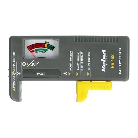 Аналоговий тестер акумуляторів Rebel RB-168