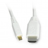 Przewód microHDMI - HDMI T7689AX - oryginalny dla Raspberry Pi 4 - 1m Przewód microHDMI - HDMI T7689AX - oryginalny dla Raspberry Pi 4 - 1m - zdjęcie 1