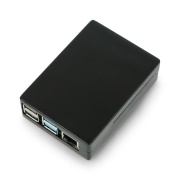 Obudowa do Raspberry Pi 4B - aluminiowa - czarna