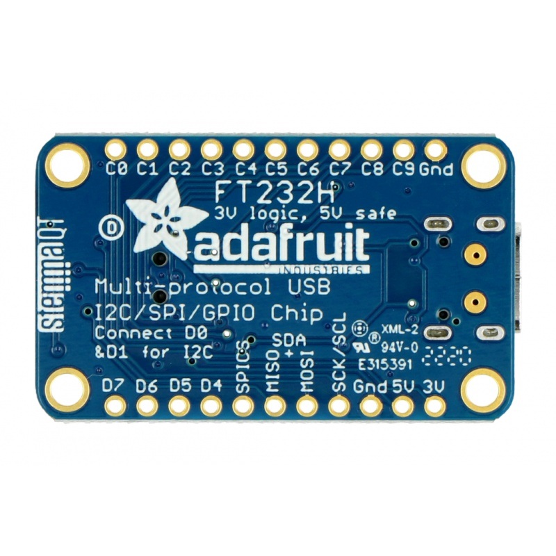 Adafruit FT232H - konwerter USB na UART, SPI, I2C, GPIO