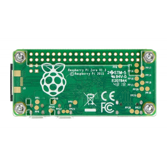 Корпус Raspberry Pi Zero - флуоресцентний відкритий - прозорий
