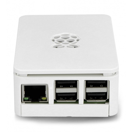 Obudowa Raspberry Pi Model 3B+ / 3B / 2B RS - biała z klapką Obudowa Raspberry Pi Model 3B+ / 3B / 2B RS - biała z klapką