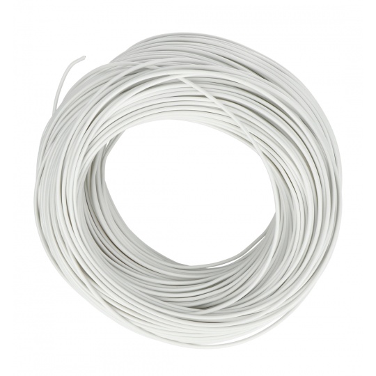 Монтажний кабель LgY 1x0.5 H05V-K - білий - рулон 100 м