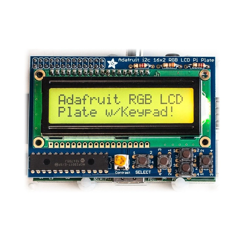 RGB pozytyw 2x16 LCD + klawiatura Kit dla Raspberry Pi -