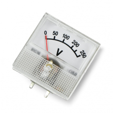 Woltomierz analogowy 91C16 Mini - 250V Woltomierz analogowy 91C16 Mini - 250V