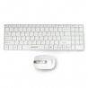 Zestaw bezprzewodowy Esperanza EK122W Liberty USB klawiatura + mysz - biały - zdjęcie 1