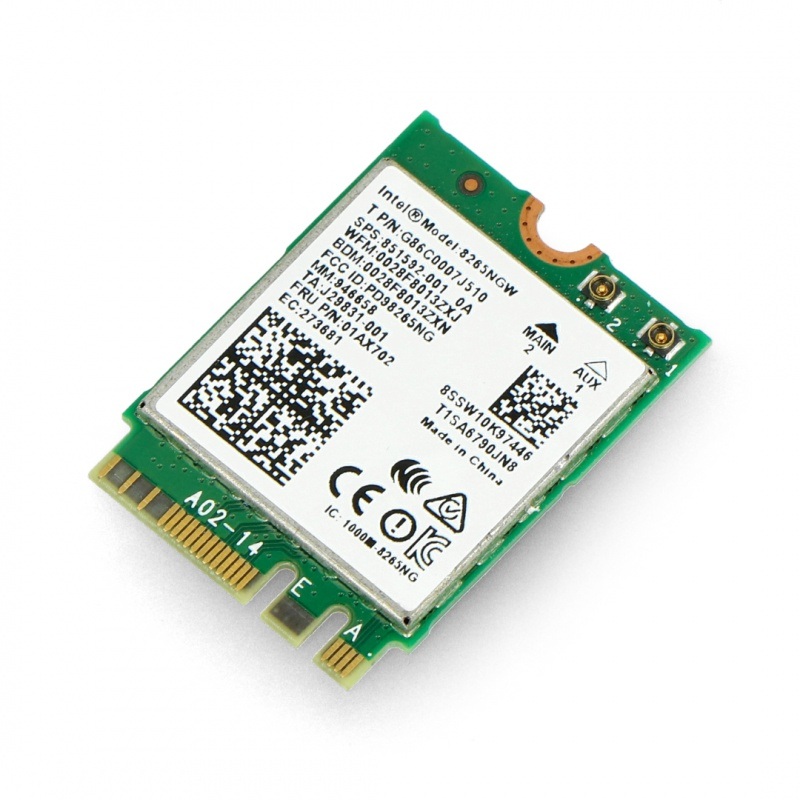 Karta sieciowa WiFi Intel 8265AC - dla Nvidia Jetson Nano