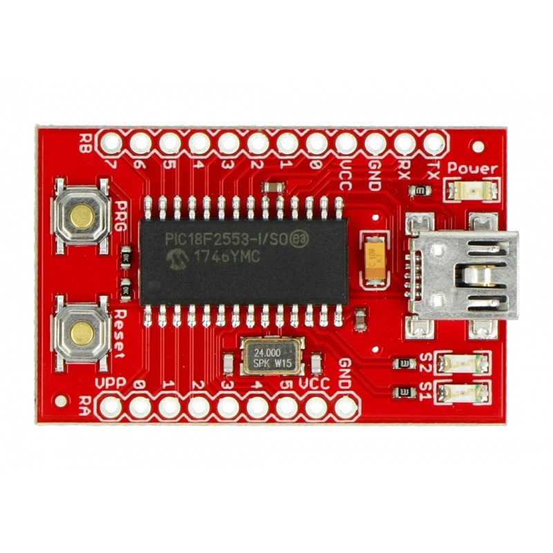 USB Bit Whacker - płytka rozwojowa z układem PIC18F2553 - SparkFun DEV-00762