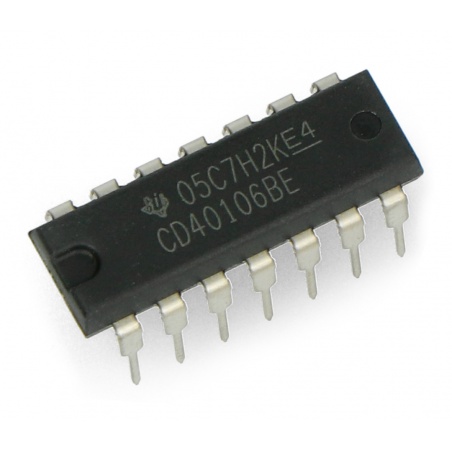 Układ logiczny CD40106BE - 6x inwerter z przerzutnikiem Schmitta - 5szt. Układ logiczny CD40106BE - 6x inwerter z przerzutnikiem Schmitta - 5szt.
