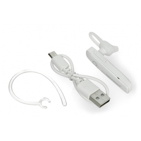 Słuchawka douszna Bluetooth Celebes Esperanza EH184W - biała