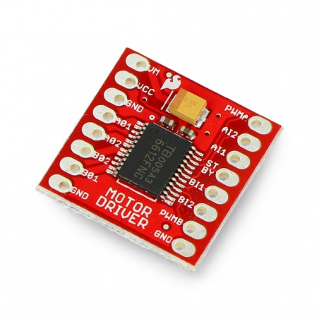 TB6612FNG - dwukanałowy sterownik silników 15V/1,2A - SparkFun ROB-14451 TB6612FNG - dwukanałowy sterownik silników 15V/1,2A - SparkFun ROB-14451