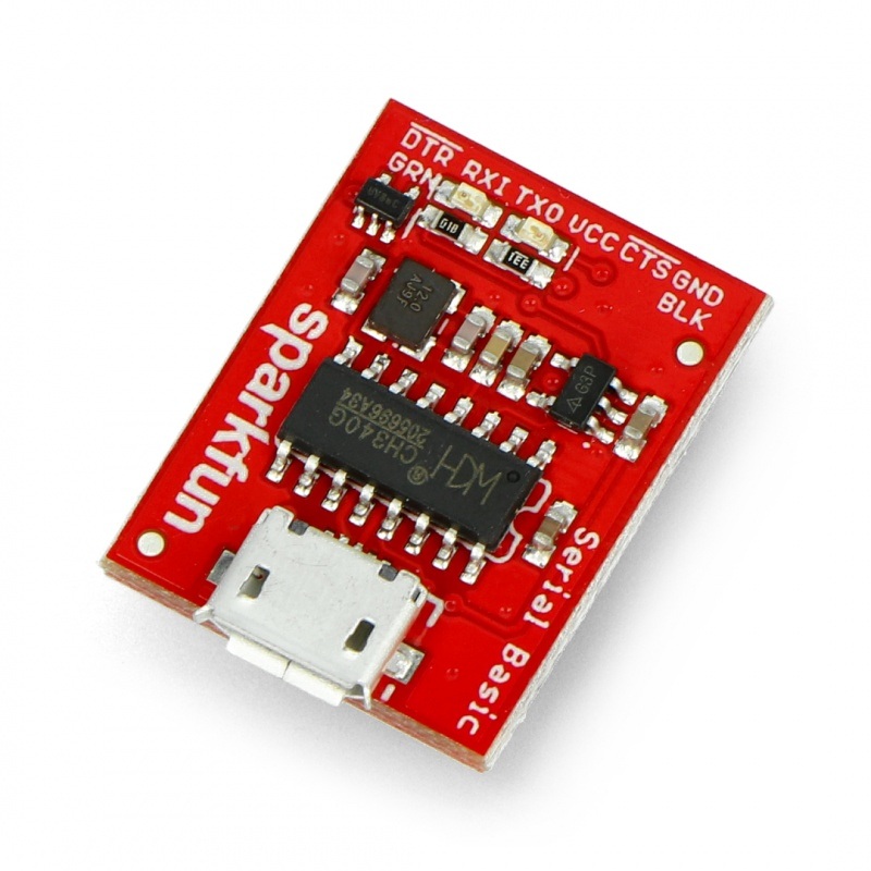 Serial Basic - konwerter USB-UART CH340G - gniazdo microUSB -