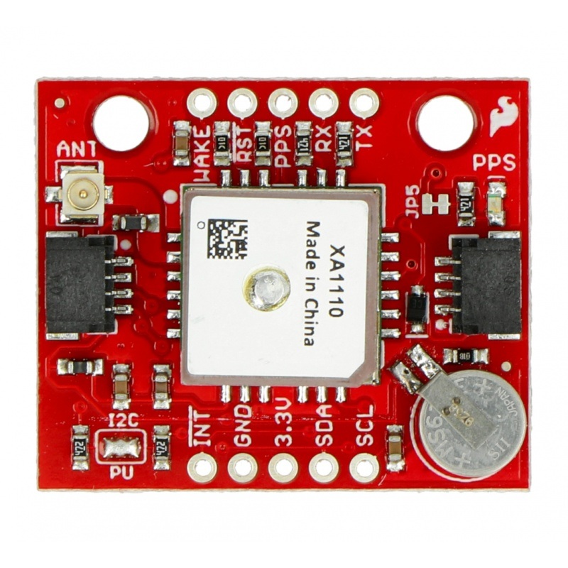 XA1110 - moduł GPS MediaTek MT3333 10Hz - I2C/UART - SparkFun GPS-14414