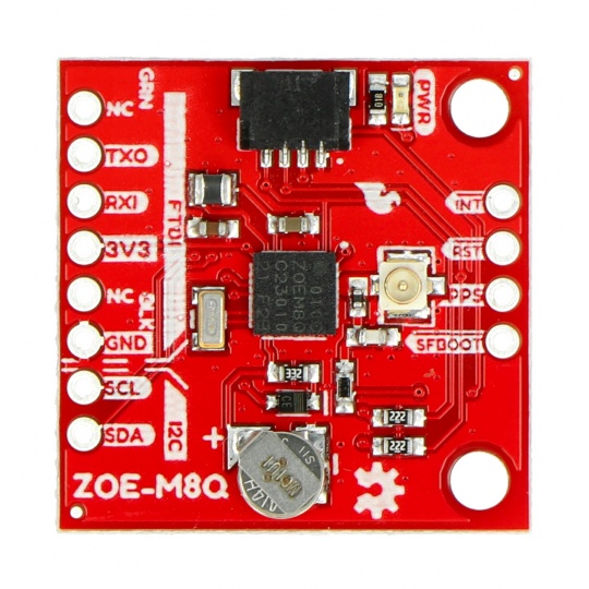 GPS-модуль ZOE-M8Q - Qwiic - антена U.FL - SparkFun GPS-15193