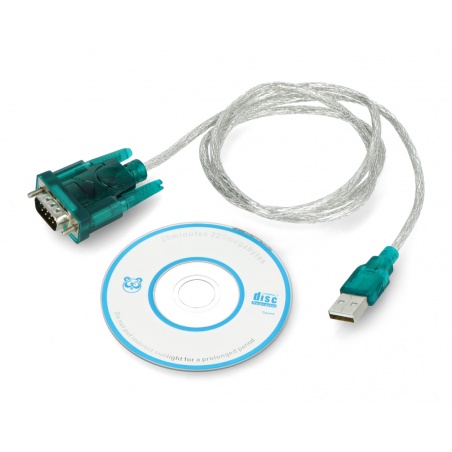 Konwerter USB A - RS-232 Akyga AK-CO-02 - 1m Konwerter USB A - RS-232 Akyga AK-CO-02 - 1m