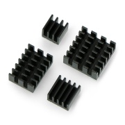 Zestaw radiatorów do Raspberry Pi 4B - z taśmą