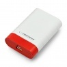 Mobilna bateria PowerBank Esperanza EMP110WR Graviton 4800mAh - biało-czerwony - zdjęcie 1
