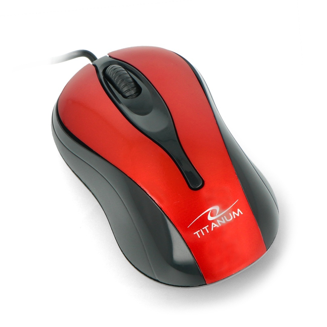 Mysz optyczna Esperanza TM-103R czerwona USB Hornet Titanium